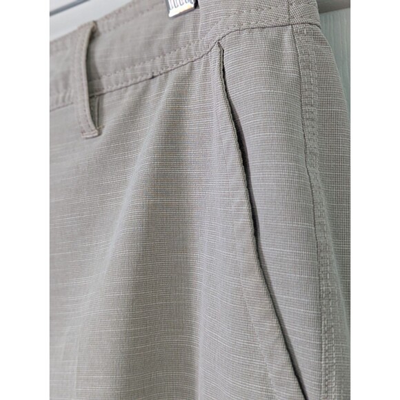 HANG TEN Hybrid Swim Shorts Chinos 36 Beige Drawstring Quick Dry Golf Beach - Picture 3 of 8